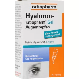 HYALURON-RATIOPHARM Gel collirio, 2X10 ml