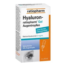 HYALURON-RATIOPHARM Gel collirio, 2X10 ml