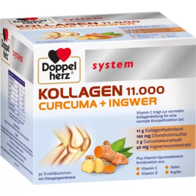 DOPPELHERZ Collagene 11.000 Curcuma+Ingw.system TRA, 30X25 ml
