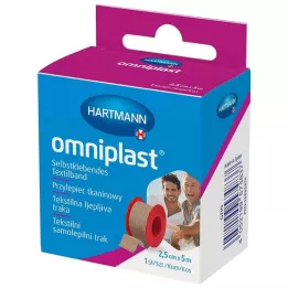 OMNIPLAST Gesso di fissaggio filo tessile 2,5 cm x 5 m OTC, 1 pz