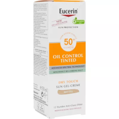 EUCERIN Crema colorata Sun Oil Control LSF Guanto 50+, 50 ml