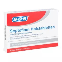 SEPTOFLAM pastiglie per la gola, 8 pezzi