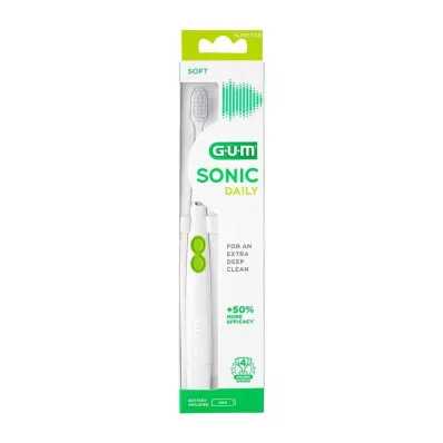 GUM SONIC DAILY Spazzolino sonico bianco, 1 pz