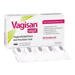 VAGISAN supposte vaginali settate con povidone-iodio, 5 pz