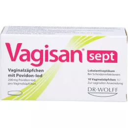 VAGISAN supposte vaginali settate con povidone-iodio, 10 pz