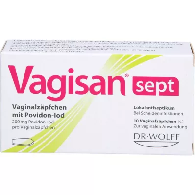 VAGISAN supposte vaginali settate con povidone-iodio, 10 pz