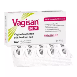 Supposte vaginali Vagisan sept con iodio povidone, 10 pz