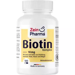 BIOTIN KOMPLEX 10 mg+zinco+selenio capsule ad alto dosaggio, 180 pz