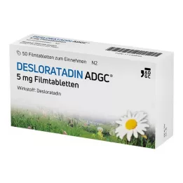 DESLORATADIN ADGC 5 mg compresse rivestite con film, 50 pz