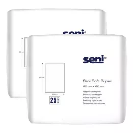 Protezione per letto Seni® Soft Super 90x60 cm, 2x25 pezzi