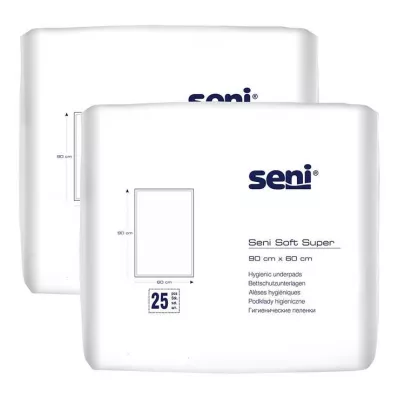 Protezione per letto Seni® Soft Super 90x60 cm, 2x25 pezzi Protezione per letto Seni® Soft Super 90x60 cm, 2x25 pezzi