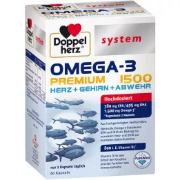 DOPPELHERZ Omega-3 Premium 1500 capsule di sistema, 60 capsule