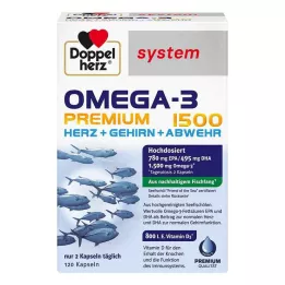 DOPPELHERZ Omega-3 Premium 1500 capsule di sistema, 120 capsule