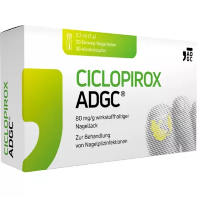 CICLOPIROX ADGC 80 mg/g di principio attivo smalto per unghie, 3,3 ml