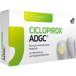 CICLOPIROX ADGC 80 mg/g di principio attivo smalto per unghie, 6,6 ml