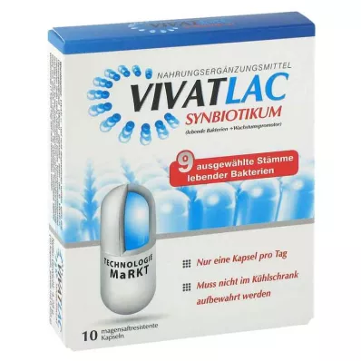 VIVATLAC SYNBIOTIKUM capsule rivestite di enterico, 10 pz