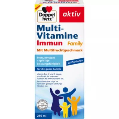 DOPPELHERZ Multi-Vitamins Immune Family liquido, 250 ml