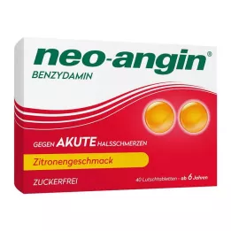 NEO-ANGIN Benzidamina mal di gola acuto limone, 40 pz