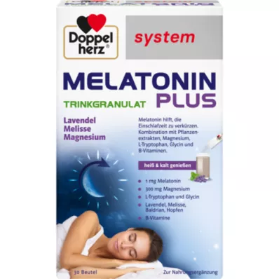DOPPELHERZ Melatonina Plus Trinkgranulat sistema Btl, 30 pz