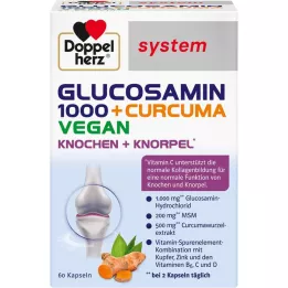 DOPPELHERZ Glucosamina 1000+Curcuma vegan syst.Kps., 60 pz