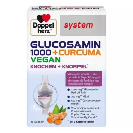 DOPPELHERZ Glucosamina 1000+Curcuma vegan syst.Kps., 60 pz