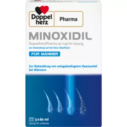 MINOXIDIL DoppelherzPhar.50mg/ml Soluzione per cute uomo, 3X60 ml