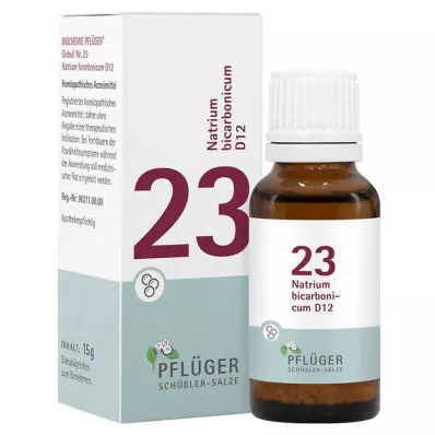 Biochimica Pflueger 23 Natrum bicarbonicum D 12 globuli, 15 g
