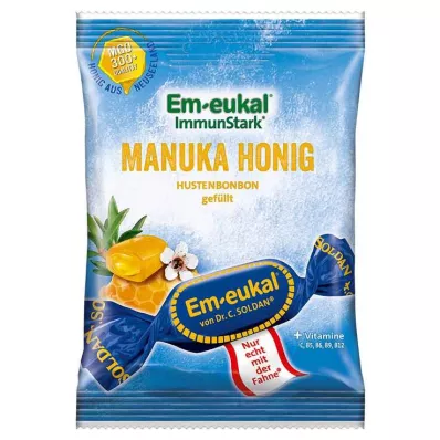 EM-EUKAL Caramelle zuccherate ripiene di miele di Manuka, 75 g