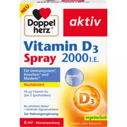 DOPPELHERZ Vitamina D3 2000 U.I. spray, 8 ml