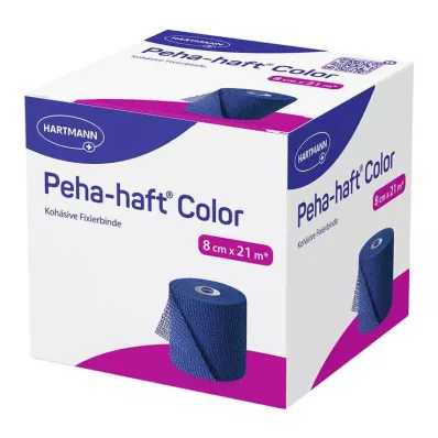 Peha-Haft Benda fissativa colorata senza lattice 8 cmx21 m blu, 1 pezzo Peha-Haft Benda fissativa colorata senza lattice 8 cmx21 m blu, 1 pezzo