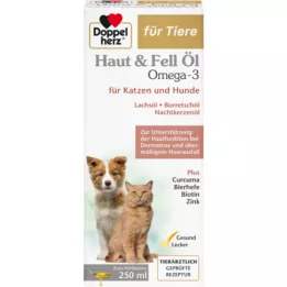 DOPPELHERZ per la pelle degli animali&amp;Olio per cani/gatti, 250 ml