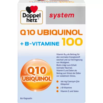 DOPPELHERZ Q10 Ubiquinol 100 capsule di sistema, 60 pezzi