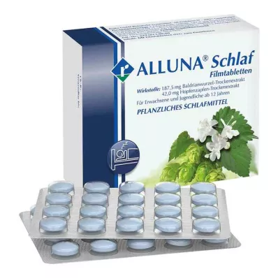 ALLUNA Compresse rivestite con film Sleep, 60 pz