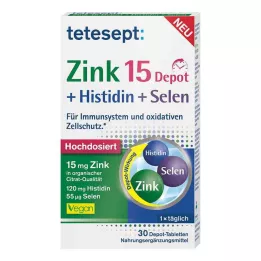 TETESEPT Zinco 15 depot+istidina+selenio compresse rivestite con film, 30 pz
