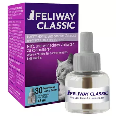 FELIWAY CLASSIC Flacone di ricarica per gatti, 48 ml