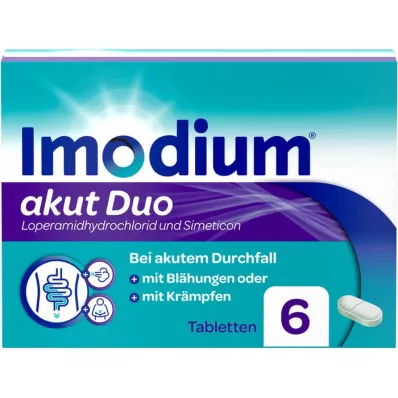 IMODIUM akut Duo 2 mg/125 mg compresse, 6 pz
