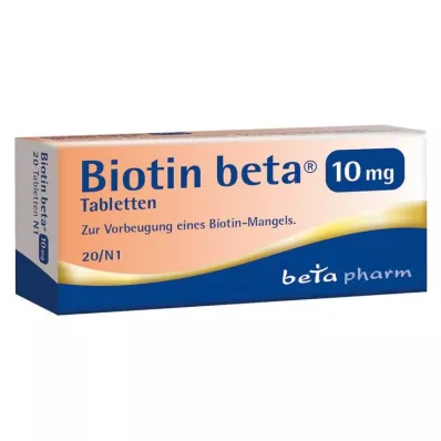 BIOTIN BETA compresse da 10 mg, 20 pezzi BIOTIN BETA compresse da 10 mg, 20 pezzi