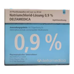 NATRIUMCHLORID-Soluzione 0,9% Deltamedica Luer Pl., 20X20 ml