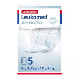 LEUKOMED pelle sensibile sterile 5x7,2 cm, 5 pz