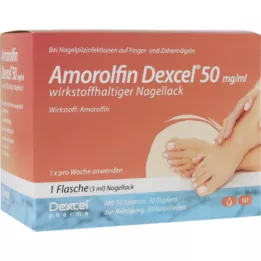 AMOROLFIN Dexcel 50 mg/ml smalto per unghie contenente principio attivo, 3 ml