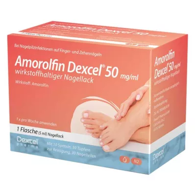 AMOROLFIN Dexcel 50 mg/ml smalto per unghie contenente principio attivo, 5 ml