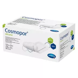 COSMOPOR medicazione in silicone per ferite 5x7,2 cm, 50 pz