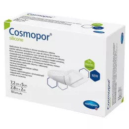 COSMOPOR medicazione in silicone per ferite 5x7,2 cm, 10 pz