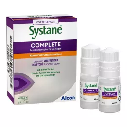 SYSTANE COMPLETE Lubrificante per gli occhi senza conservanti, 2 x 10 ml