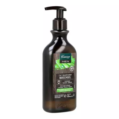 Kneipp Men 2in1 Face&amp;Gel detergente per barba (250 ml)