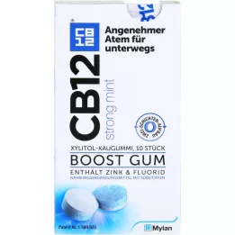 CB12 boost strong mint chewing gum, 10 pz
