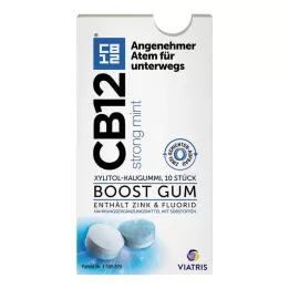 CB12 boost strong mint chewing gum, 10 pz