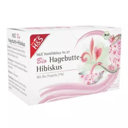 H&amp;S Sacchetto filtro rosa canina-ibisco biologico, 20X3,0 g
