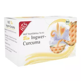H&S Zenzero Biologico Curcuma Sacchetto filtro, 20X1,25 g