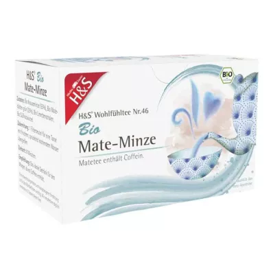 H&amp;S Sacchetto filtro Mate Menta organico, 20X1,8 g